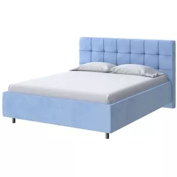 PROxSON Кровать Nety без основания (Ткань: Велюр Teddy Небесно-голубой) 200x200