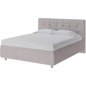 PROxSON Кровать Nety без основания (Ткань: Велюр Лофти Бежевый) 200x200