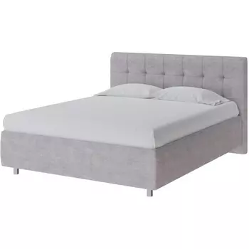 PROxSON Кровать Nety без основания (Ткань: Велюр Лофти Серый) 200x200