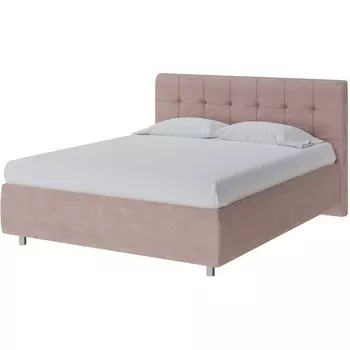 PROxSON Кровать Nety без основания (Ткань: Велюр Лофти Мокко) 200x200