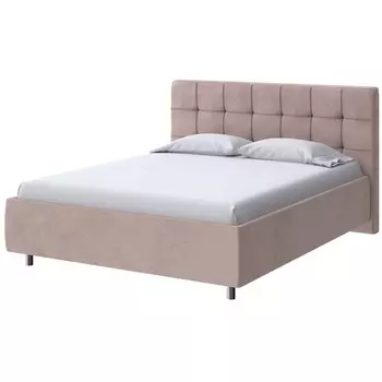 PROxSON Кровать Nety без основания (Ткань: Велюр Teddy Шоколадный бисквит) 200x200