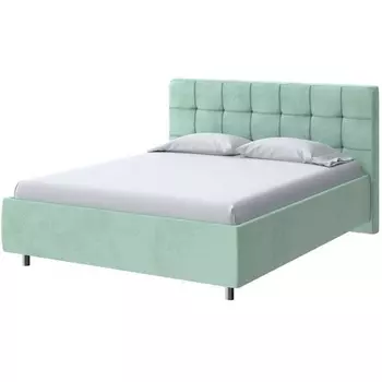 PROxSON Кровать Nety без основания (Ткань: Велюр Teddy Мятный) 200x200
