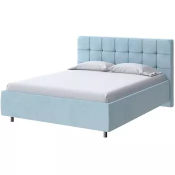 PROxSON Кровать Nety без основания (Ткань: Велюр Teddy Морозная свежесть) 200x200