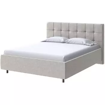 PROxSON Кровать Nety без основания (Ткань: Велюр Gratta 1 Шампань) 200x200