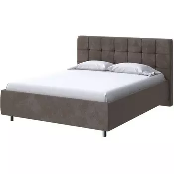 PROxSON Кровать Nety без основания (Ткань: Велюр Casa Кофейный) 200x190