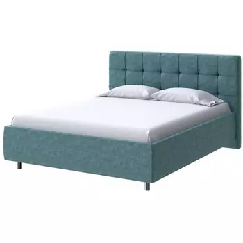 PROxSON Кровать Nety без основания (Ткань: Велюр Gratta 5 Морская лагуна) 200x200