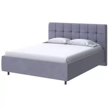 PROxSON Кровать Nety без основания (Ткань: Велюр Casa Благородный серый) 200x200