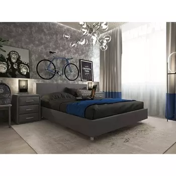 PROxSON Кровать Novo (Ткань: Рогожка Savana Grey (серый)) 160x200