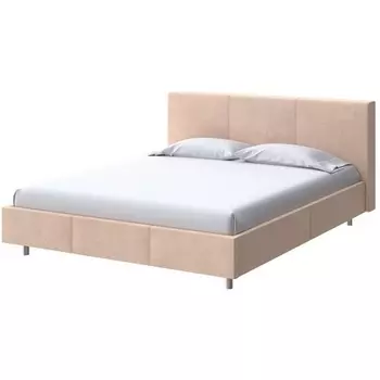 PROxSON Кровать Novo (Ткань: Велюр Casa Бежевый) 160x200