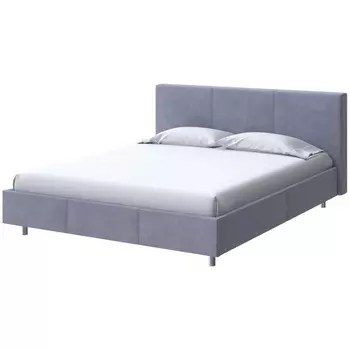 PROxSON Кровать Novo (Ткань: Велюр Casa Благородный серый) 160x200