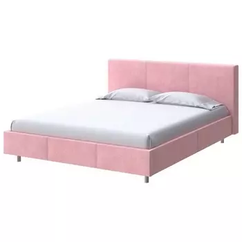 PROxSON Кровать Novo (Ткань: Велюр Casa Жемчужно-розовый) 160x200