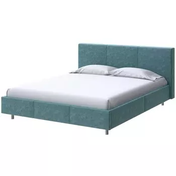 PROxSON Кровать Novo (Ткань: Велюр Gratta 5 Морская лагуна) 160x200