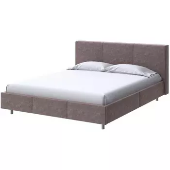 PROxSON Кровать Novo (Ткань: Велюр Gratta 8 Брауни) 160x200