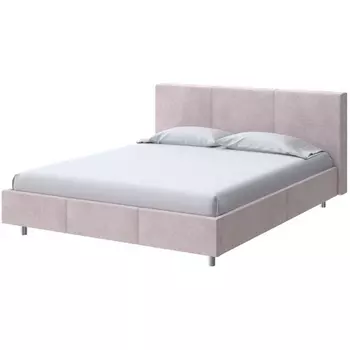 PROxSON Кровать Novo (Ткань: Велюр Teddy Лунный) 160x200