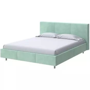 PROxSON Кровать Novo (Ткань: Велюр Teddy Мятный) 160x200