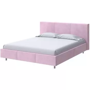 PROxSON Кровать Novo (Ткань: Велюр Teddy Розовый фламинго) 160x200