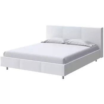 PROxSON Кровать Novo (Ткань: Велюр Teddy Снежный) 160x200