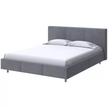 PROxSON Кровать Novo (Ткань: Велюр Ultra Мокрый асфальт) 160x200