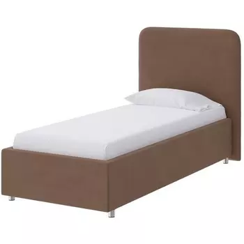 PROxSON Кровать Олаф (Ткань: Велюр Forest 514 Светло-коричневый) 80x200