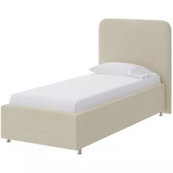 PROxSON Кровать Олаф (Ткань: Велюр Forest 726 Светло-бежевый) 80x200