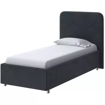 PROxSON Кровать Олаф (Ткань: Велюр Teddy Древесный уголь) 90x200