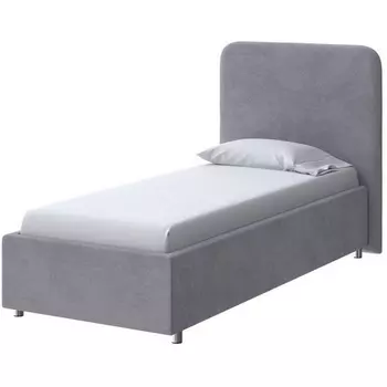 PROxSON Кровать Олаф (Ткань: Велюр Teddy Мокрый асфальт) 90x200