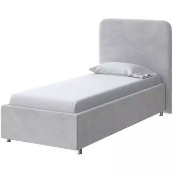 PROxSON Кровать Олаф (Ткань: Велюр Teddy Стальной) 90x200