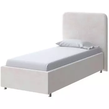 PROxSON Кровать Олаф (Ткань: Велюр Teddy Жемчужный) 90x200