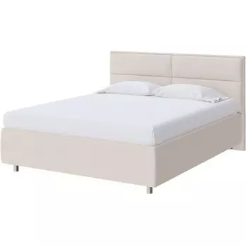 PROxSON Кровать Pado без основания (Ткань: Рогожка Тетра Молочный) 200x190