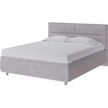 PROxSON Кровать Pado без основания (Ткань: Велюр Лофти Серый) 200x190