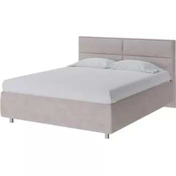 PROxSON Кровать Pado без основания (Ткань: Велюр Лофти Бежевый) 200x190