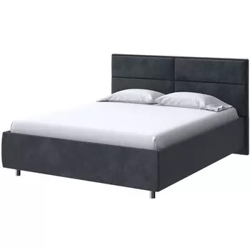 PROxSON Кровать Pado без основания (Ткань: Велюр Casa Графитовый) 200x200