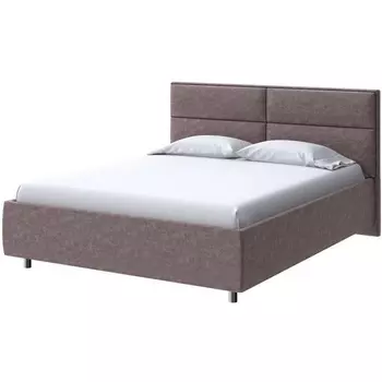 PROxSON Кровать Pado без основания (Ткань: Велюр Gratta 8 Брауни) 200x200