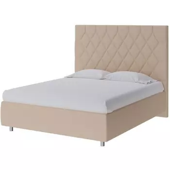 PROxSON Кровать Rhomby без основания (Ткань: Рогожка Savana Camel (бежевый)) 160x190