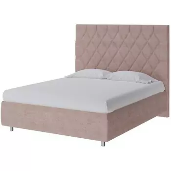 PROxSON Кровать Rhomby без основания (Ткань: Велюр Лофти Мокко) 200x190