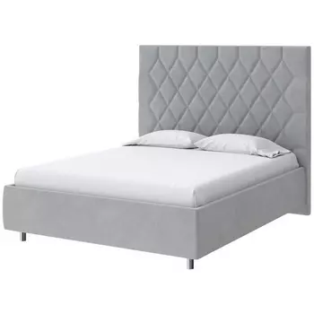 PROxSON Кровать Rhomby без основания (Ткань: Велюр Monopoly Ниагара (960)) 200x200