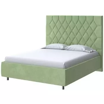 PROxSON Кровать Rhomby без основания (Ткань: Велюр Casa Яблоневый) 200x200