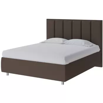 PROxSON Кровать Routa без основания (Ткань: Рогожка Savana Chocolate (шоколад)) 160x190