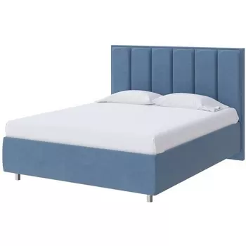 PROxSON Кровать Routa без основания (Ткань: Рогожка Тетра Голубой) 200x200