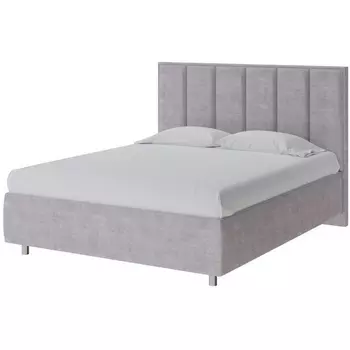 PROxSON Кровать Routa без основания (Ткань: Велюр Лофти Серый) 200x190