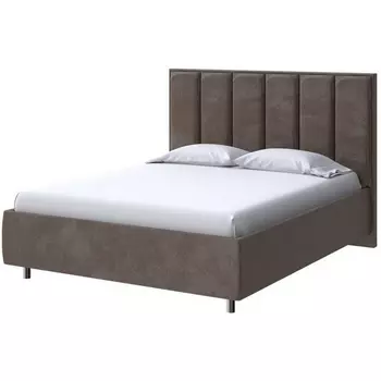 PROxSON Кровать Routa без основания (Ткань: Велюр Casa Кофейный) 200x200