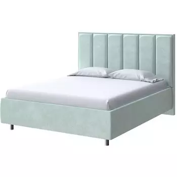 PROxSON Кровать Routa без основания (Ткань: Велюр Casa Мятный) 200x200