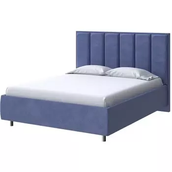 PROxSON Кровать Routa без основания (Ткань: Велюр Casa Сапфировый) 200x200