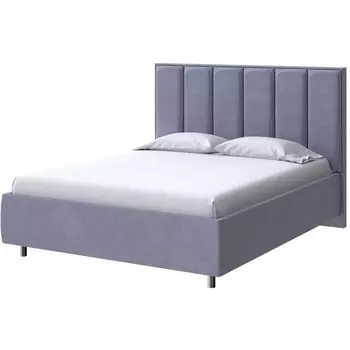 PROxSON Кровать Routa без основания (Ткань: Велюр Casa Благородный серый) 200x200