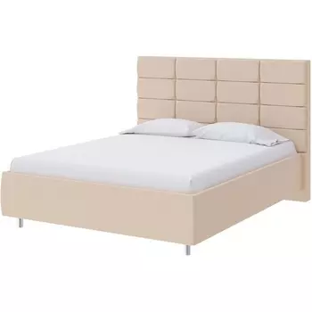 PROxSON Кровать Shapy без основания (Ткань: Рогожка Savana Camel (бежевый)) 200x190