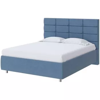 PROxSON Кровать Shapy без основания (Ткань: Рогожка Тетра Голубой) 200x200