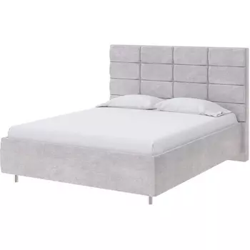 PROxSON Кровать Shapy без основания (Ткань: Велюр Лофти Серый) 200x190