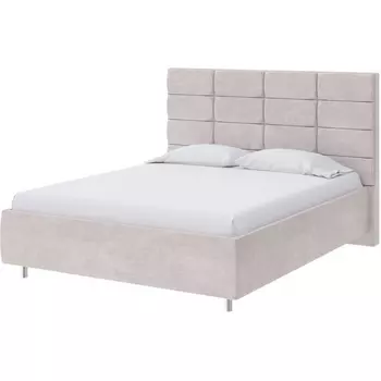 PROxSON Кровать Shapy без основания (Ткань: Велюр Лофти Бежевый) 180x200