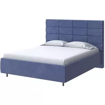 PROxSON Кровать Shapy без основания (Ткань: Велюр Casa Сапфировый) 200x190