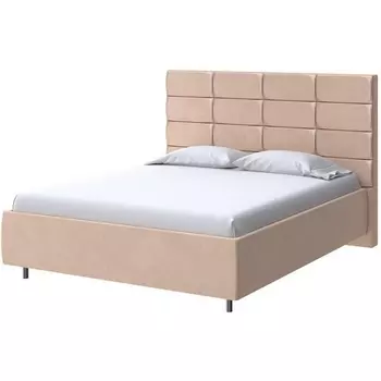 PROxSON Кровать Shapy без основания (Ткань: Велюр Casa Бежевый) 200x200